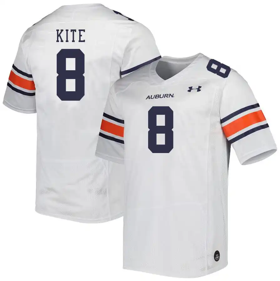 Auburn Tigers Antonio Kite Men's #8 White Stitched College Football Jersey