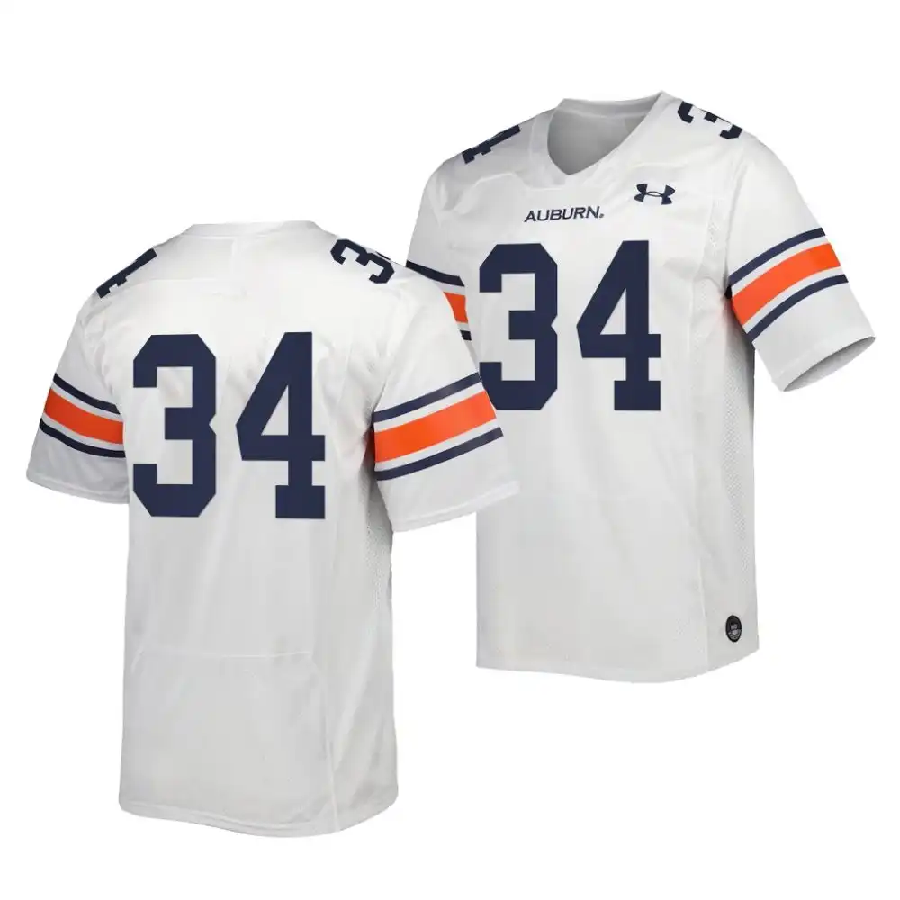 Auburn Tigers Bo Jackson Men's #34 Limited Premier White Stitched College Football Jersey