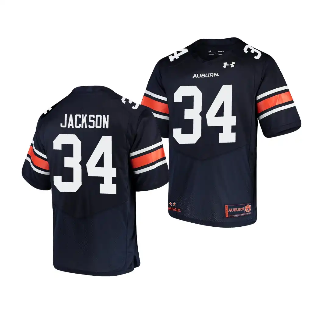 Auburn Tigers Bo Jackson Men's #34 Navy Stitched College Football Jersey