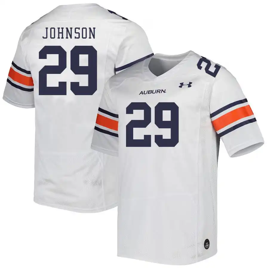 Auburn Tigers C.J. Johnson Men's #29 White Stitched College Football Jersey