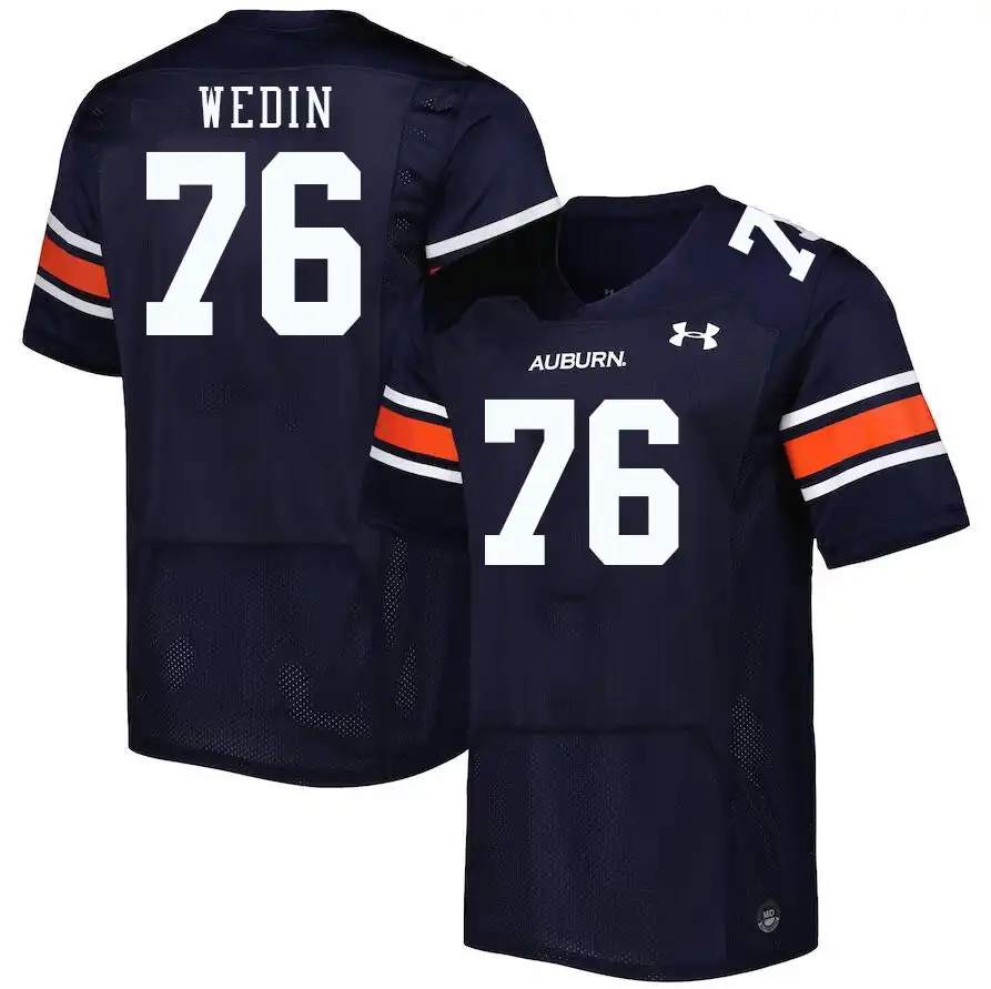 Auburn Tigers Clay Wedin Men's #76 Navy Stitched College Football Jersey