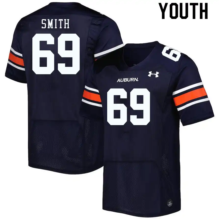 Auburn Tigers Colby Smith Youth #69 Navy Stitched College Football Jersey