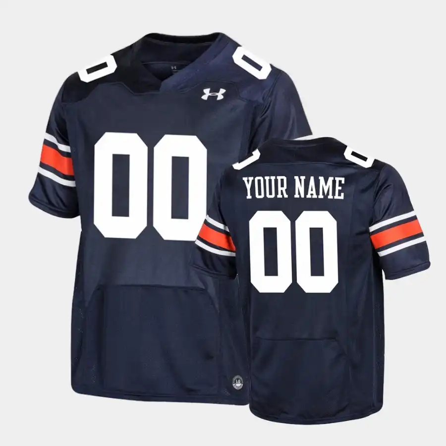 Auburn Tigers Custom Men's #00 Under Armour Navy Stitched College Football Jersey