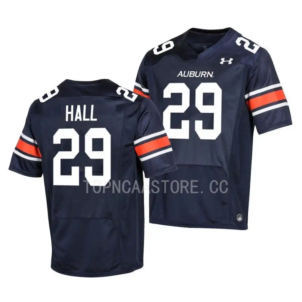 Auburn Tigers Derick Hall Men's #29 Navy 2022 Stitched College Football Jersey