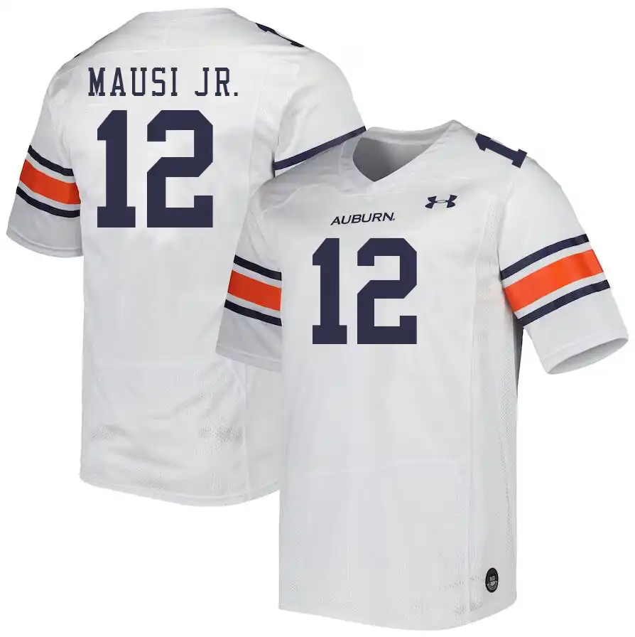 Auburn Tigers Dorian Mausi Jr. Men's #12 White Stitched College Football Jersey