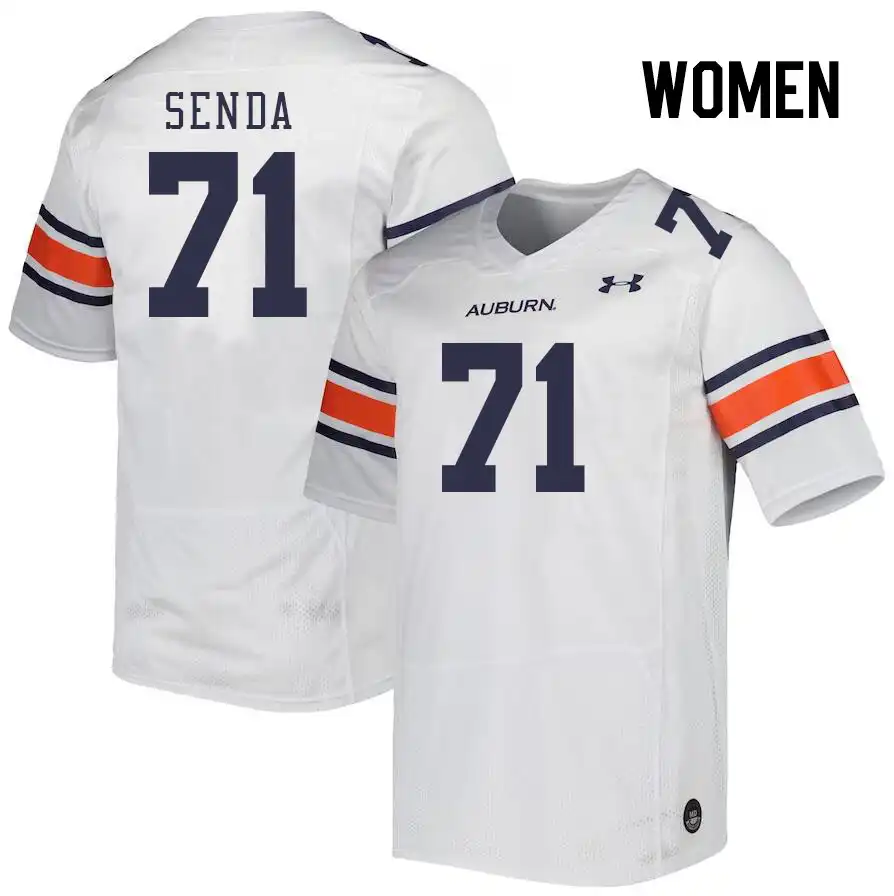 Auburn Tigers Dylan Senda Women's #71 White Stitched College Football Jersey