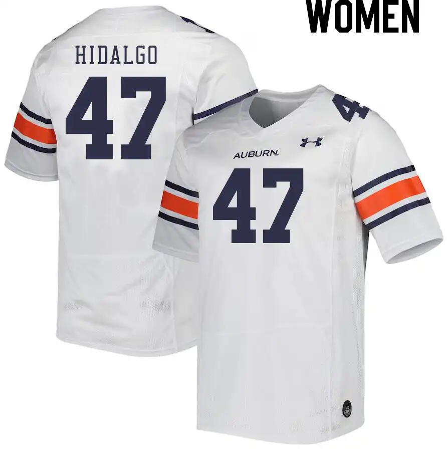 Auburn Tigers Grant Hidalgo Women's #47 White Stitched College Football Jersey