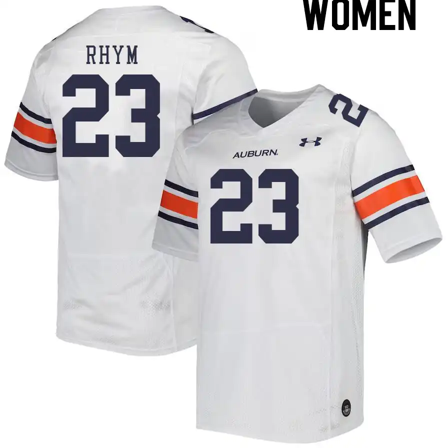 Auburn Tigers J.D. Rhym Women's #23 White Stitched College Football Jersey