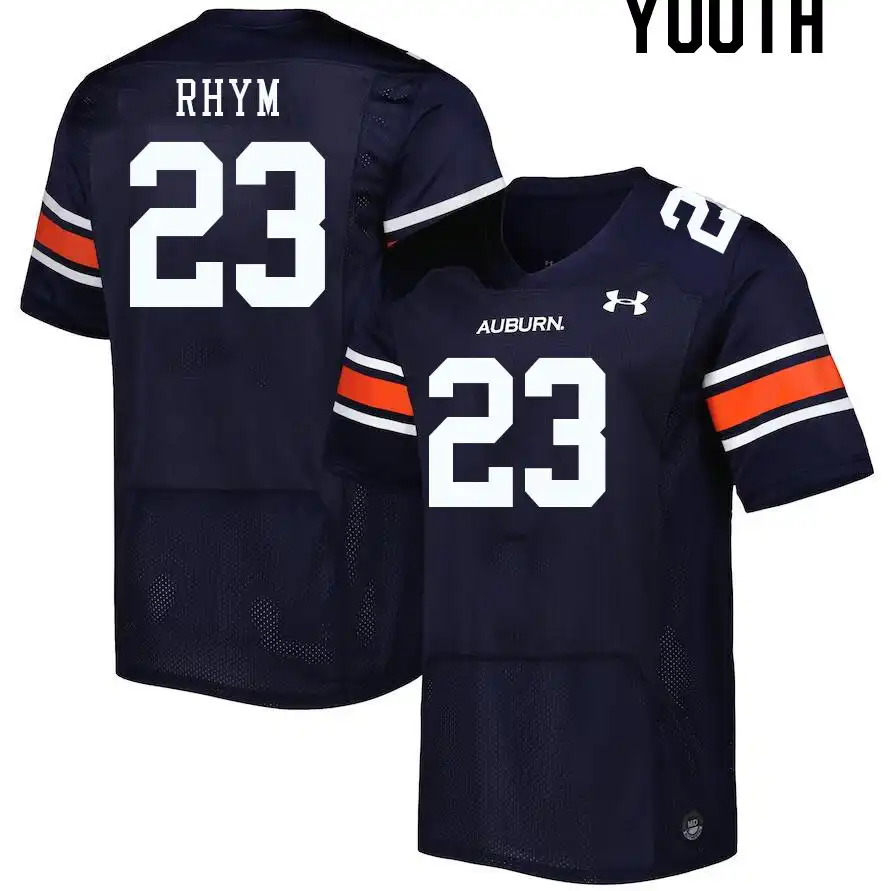 Auburn Tigers J.D. Rhym Youth #23 Navy Stitched College Football Jersey