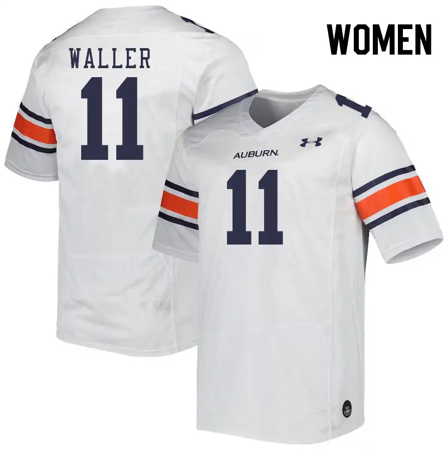 Auburn Tigers Jamonta Waller Women's #11 White Stitched College Football Jersey