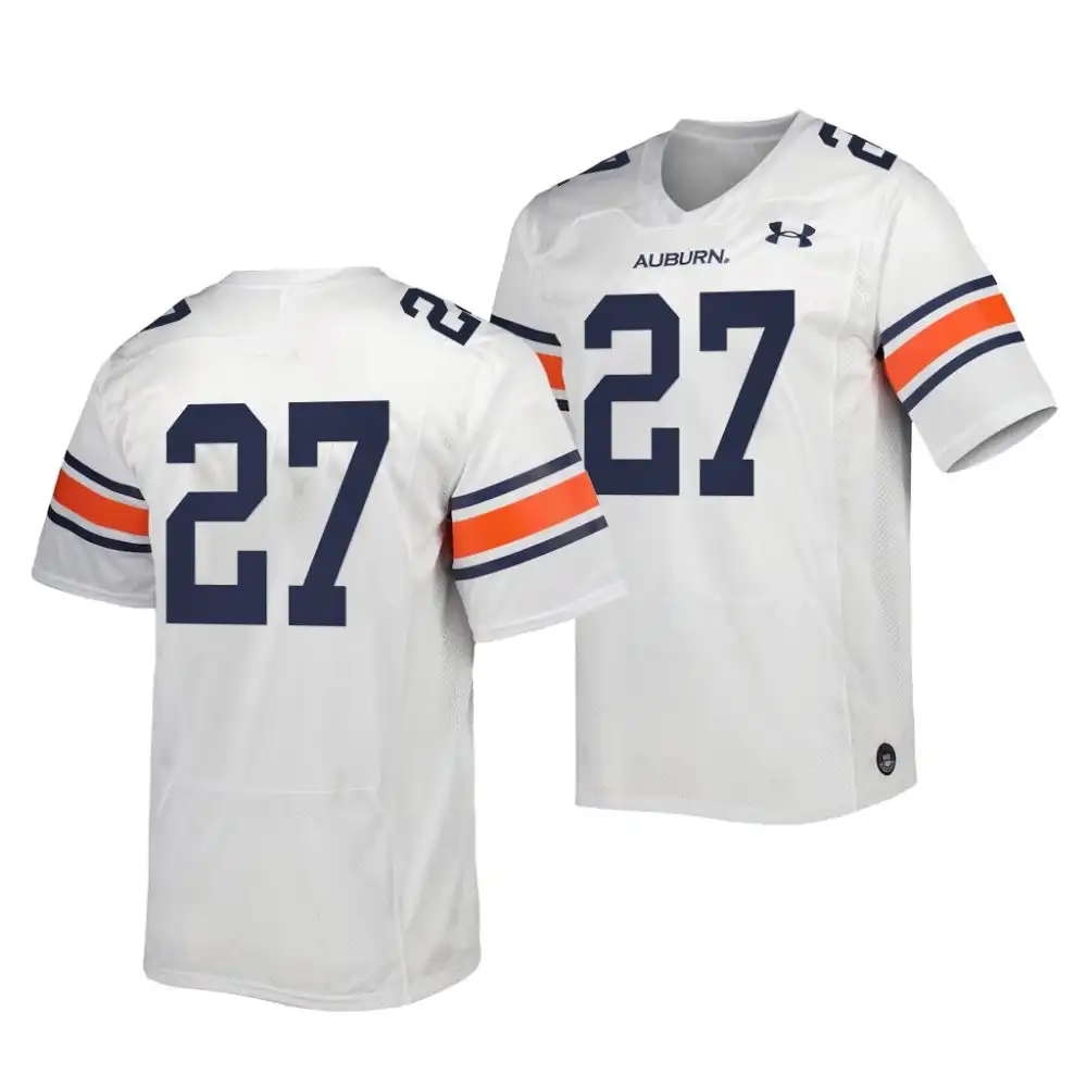 Auburn Tigers Jarquez Hunter Men's #27 Limited Premier 2022 White Stitched College Football Jersey