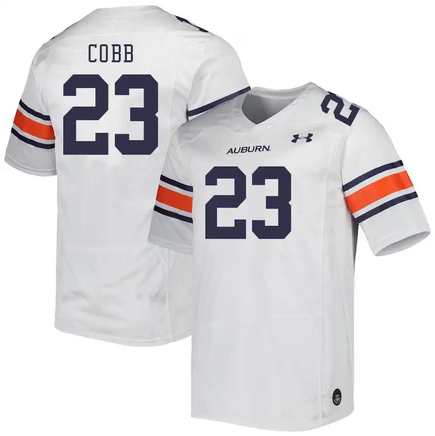 Auburn Tigers Jeremiah Cobb Men's #23 White Stitched College Football Jersey