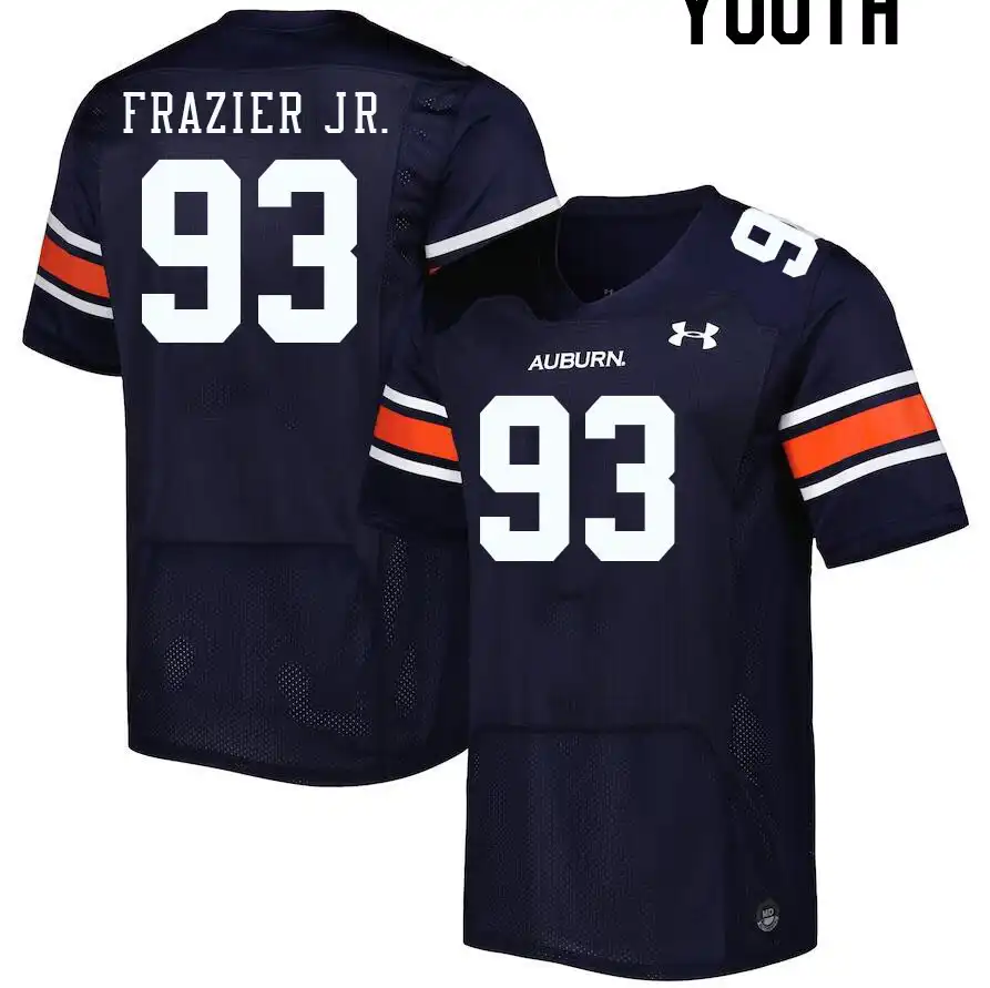 Auburn Tigers Joe Frazier Jr. Youth #93 Navy Stitched College Football Jersey