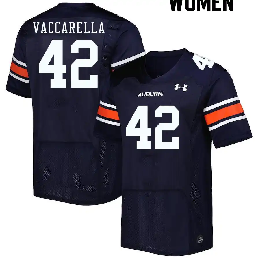 Auburn Tigers Kyle Vaccarella Women's #42 Navy Stitched College Football Jersey