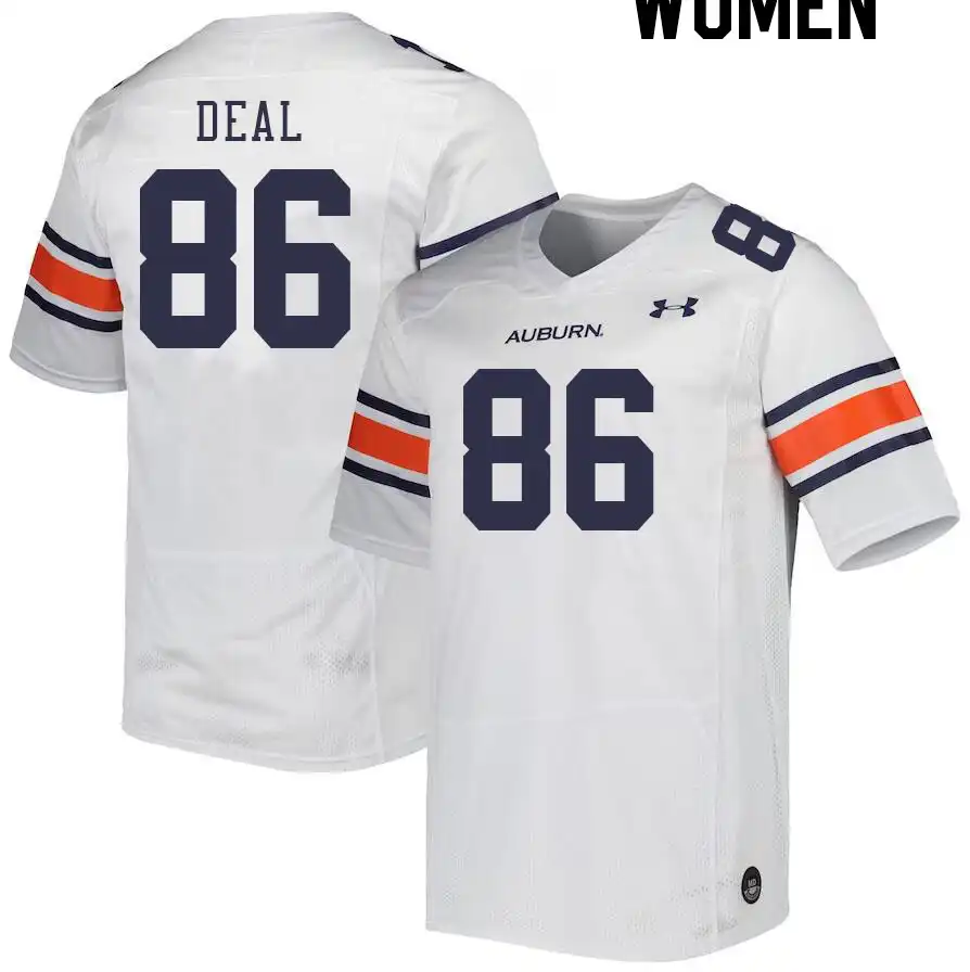 Auburn Tigers Luke Deal Women's #86 White Stitched College Football Jersey