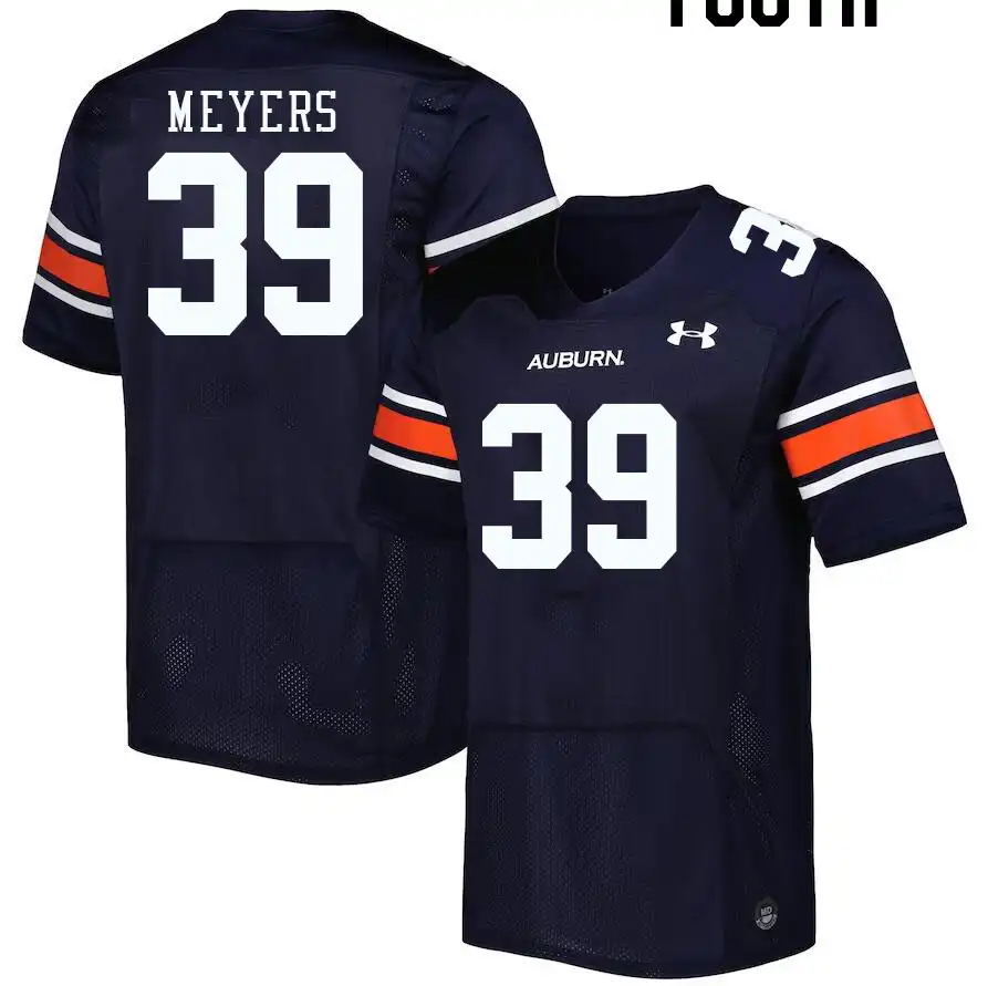 Auburn Tigers Marshall Meyers Youth #39 Navy Stitched College Football Jersey