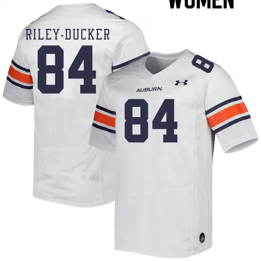 Auburn Tigers Micah Riley-Ducker Women's #84 White Stitched College Football Jersey