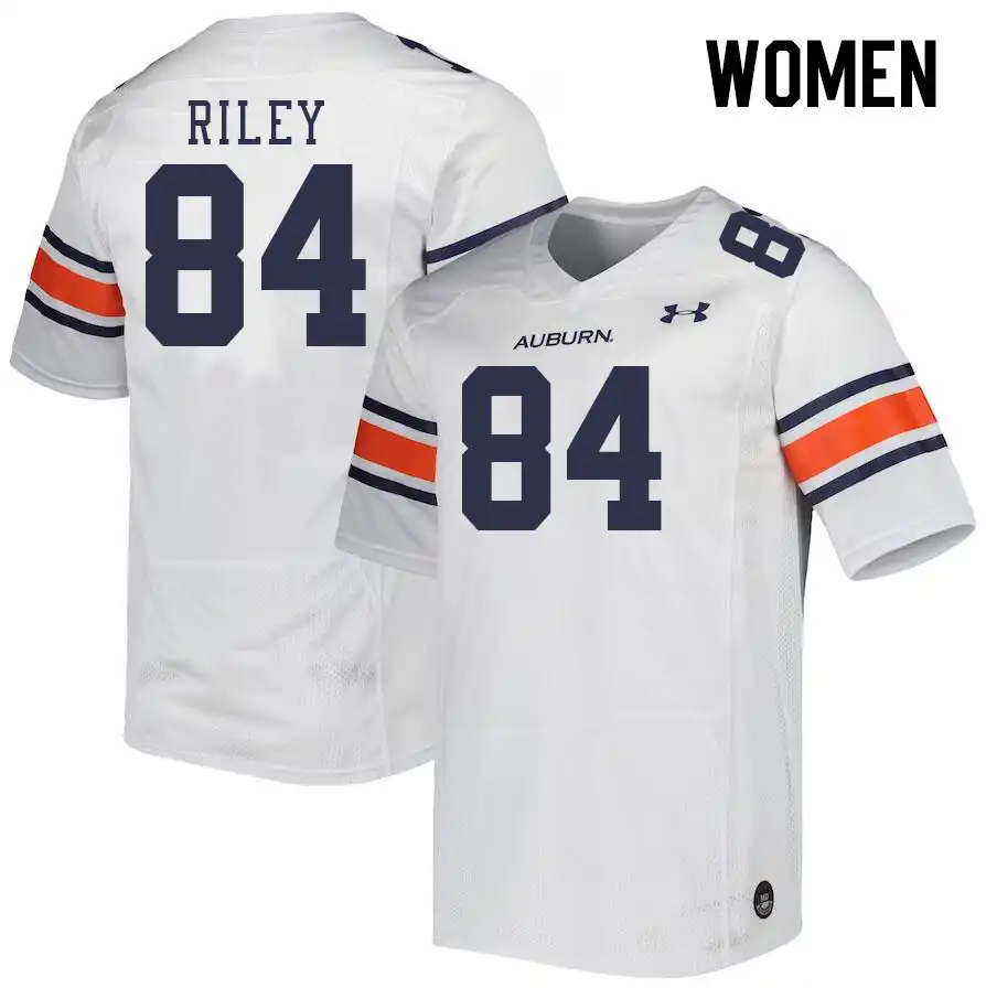 Auburn Tigers Micah Riley Women's #84 White Stitched College Football Jersey