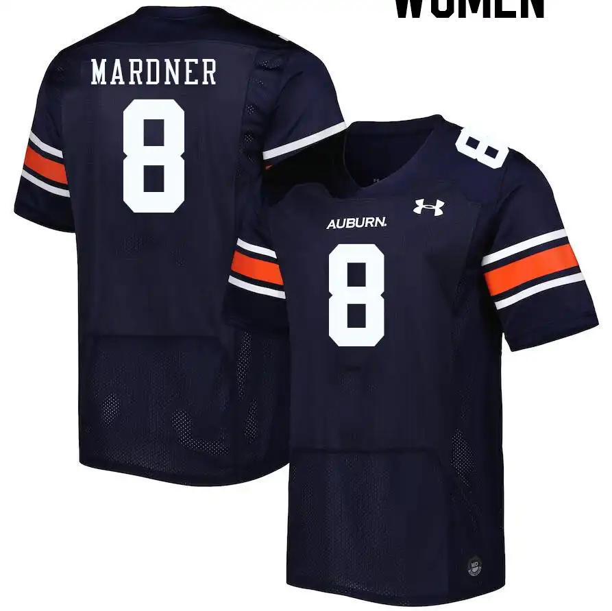 Auburn Tigers Nick Mardner Women's #8 Navy Stitched College Football Jersey