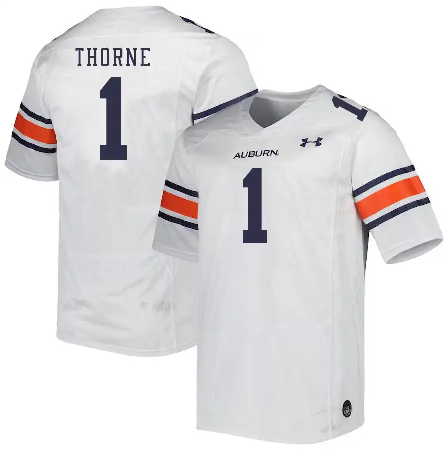 Auburn Tigers Payton Thorne Men's #1 White Stitched College Football Jersey