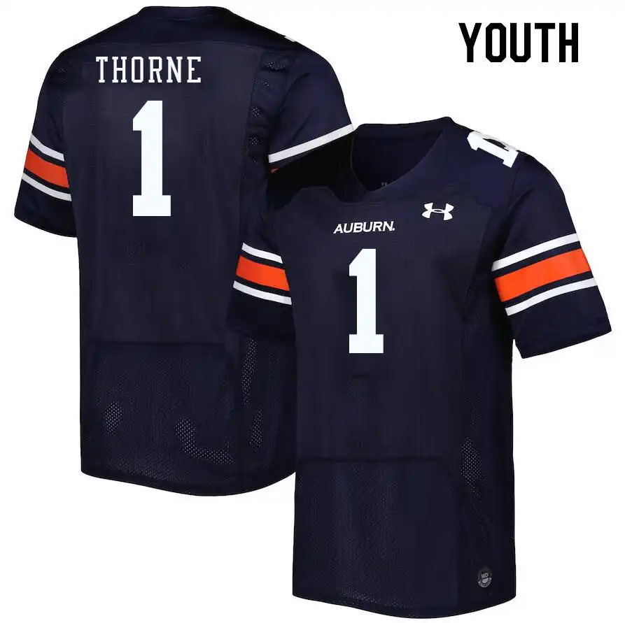 Auburn Tigers Payton Thorne Youth #1 Navy Stitched College Football Jersey