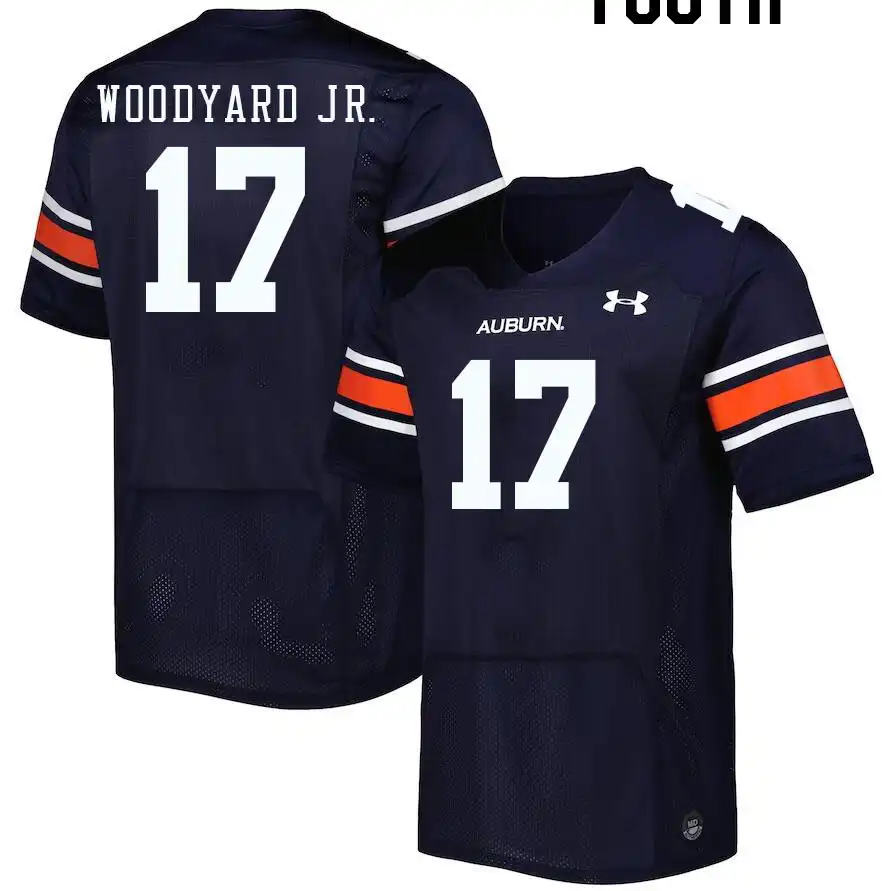 Auburn Tigers Robert Woodyard Jr. Youth #17 Navy Stitched College Football Jersey