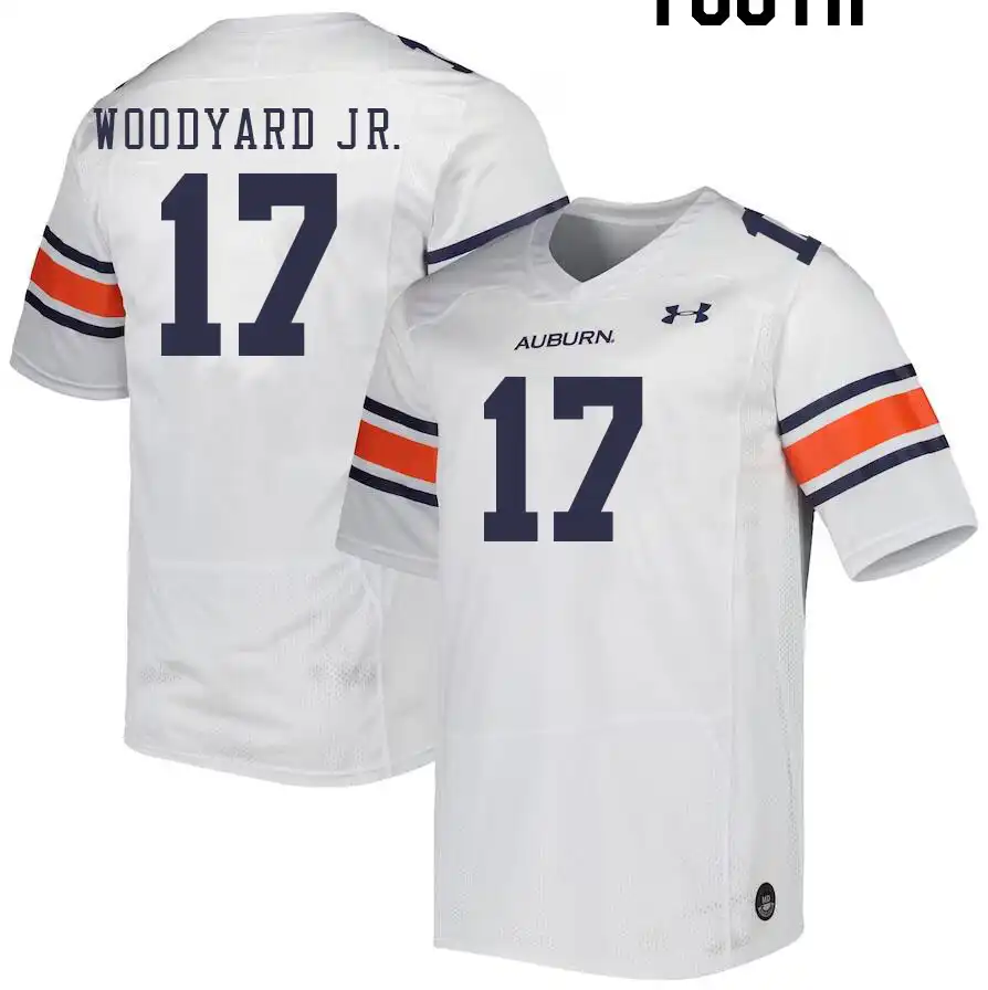 Auburn Tigers Robert Woodyard Jr. Youth #17 White Stitched College Football Jersey