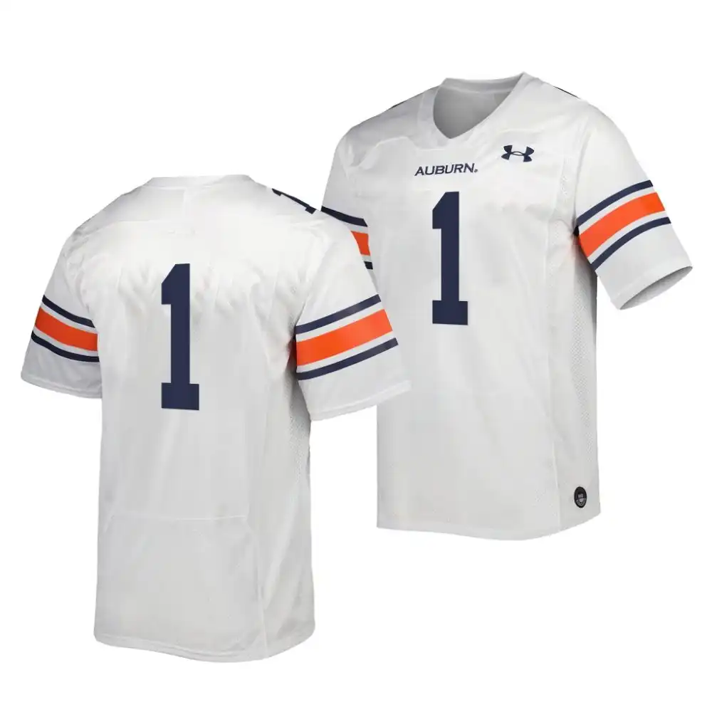 Auburn Tigers T.J. Finley Men's #1 Limited Premier 2022 White Stitched College Football Jersey