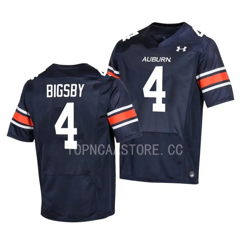 Auburn Tigers Tank Bigsby Men's #4 Navy 2022 Stitched College Football Jersey