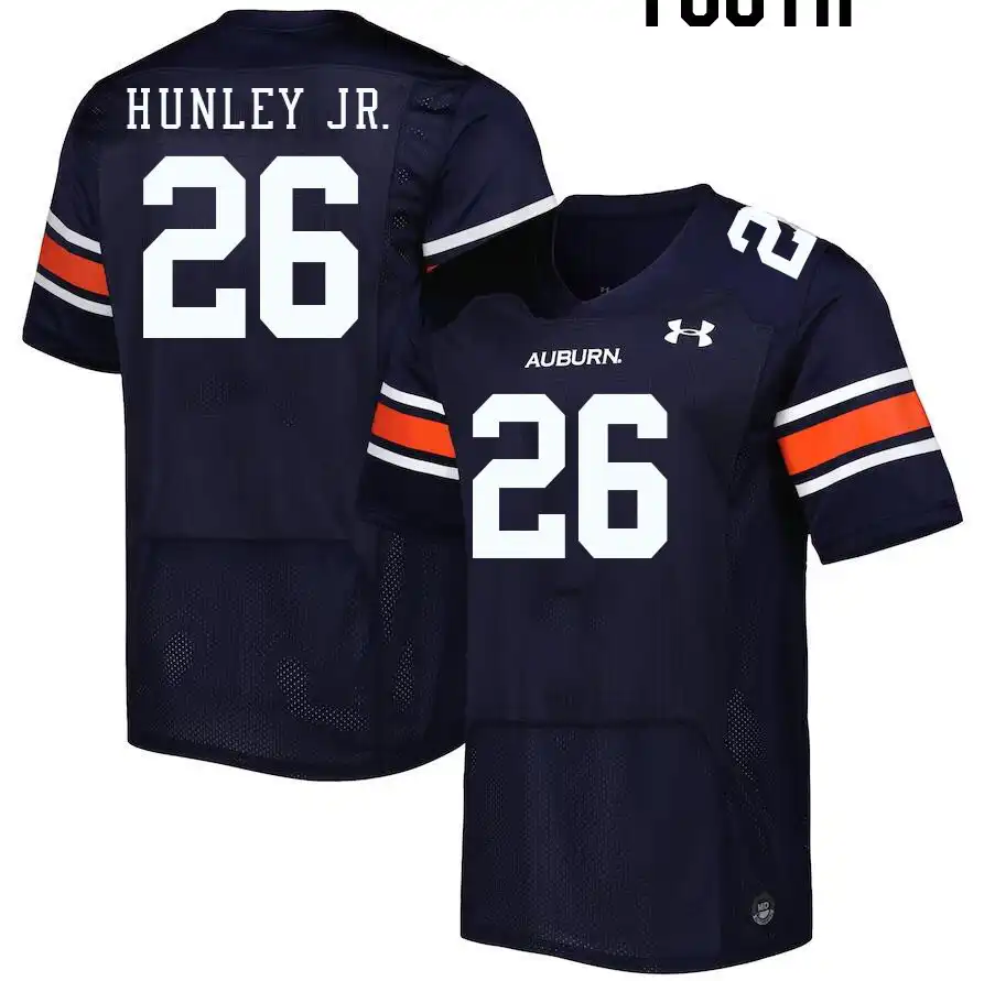 Auburn Tigers Tony Hunley Jr. Youth #26 Navy Stitched College Football Jersey